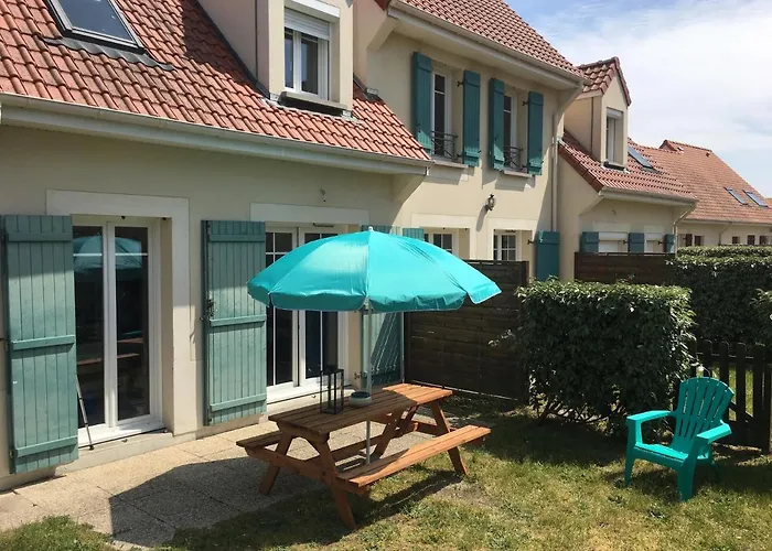 Au paradis bleu maison 6 couchages ok chiens jardin Berck Privée