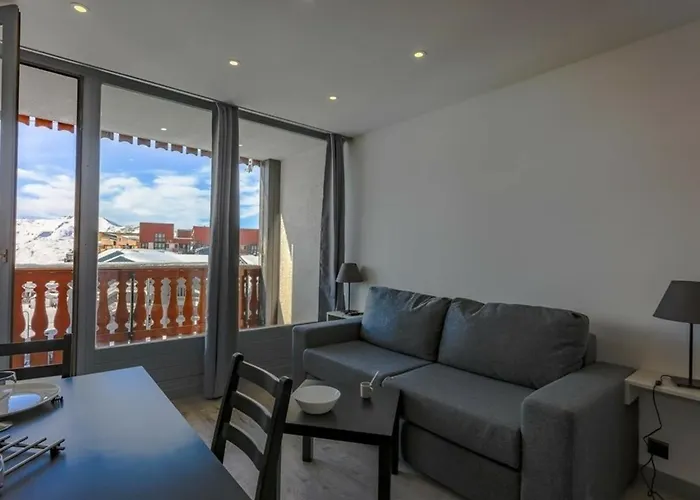 Studio rénové avec balcon, centre Val Thorens, proche pistes, 2 pers, 3 Flocons Argent - FR-1-637-26