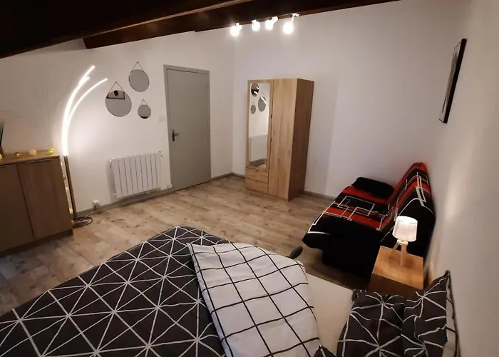 Suite 3 pièces chambre+cuisine+SDB centre ville Privas acceptant les animaux