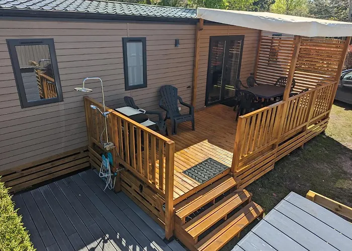 200m de la plage Mobil Home LUXE Neuf 42m2 3 chambres Camping 5 Etoiles Mayotte Biscarrosse Koyobalys