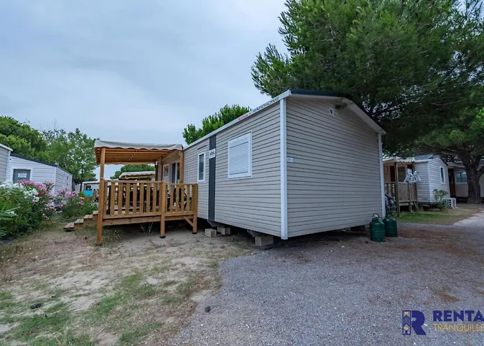 LE MALAE - Mobil-home 44 m cosy au calme avec terrasse 16 m Canet-en-Roussillon Privée