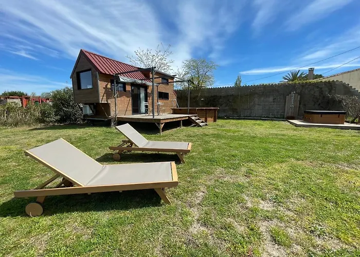 Myinsolite - Tiny-House, Jacuzzi, Brasero, Piscine Aigues-Mortes