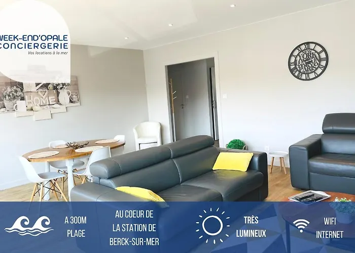 Appartement lumineux à 300m de la mer Berck