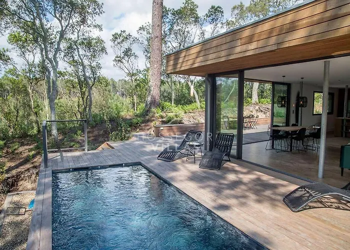 Villa Heuguera, 12 Personnes Avec Une Vue Foret Soorts-Hossegor avec Piscine
