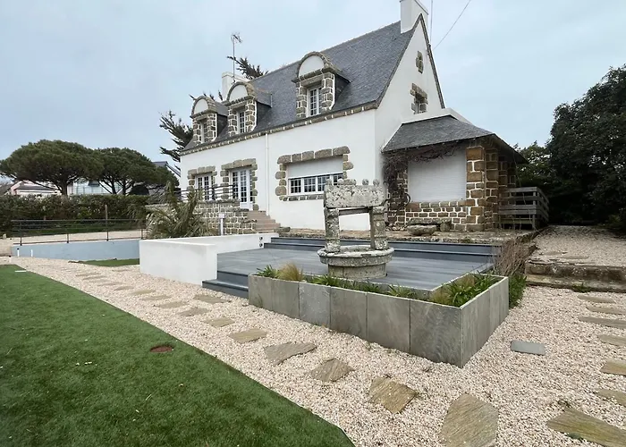 Grande maison vue mer la grande plage a pied Quiberon