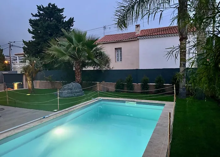 Villa Climatisee 6 Pers A Bandol Avec Piscine, Jardin Et Acces Plage A Pied 300 M avec Piscine