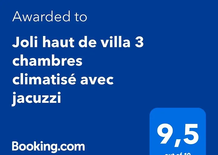 Joli haut de villa 3 chambres climatisé avec jacuzzi Marignane