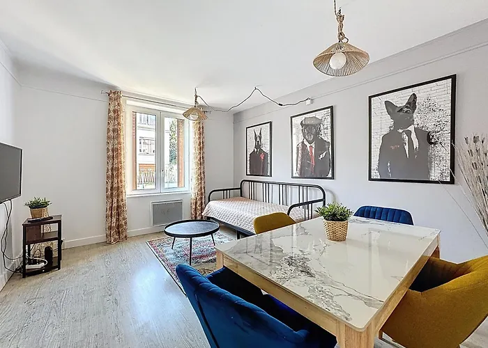 Appartement Rue Bien Assis avec jardin terrasse à Clermont-Ferrand acceptant les animaux